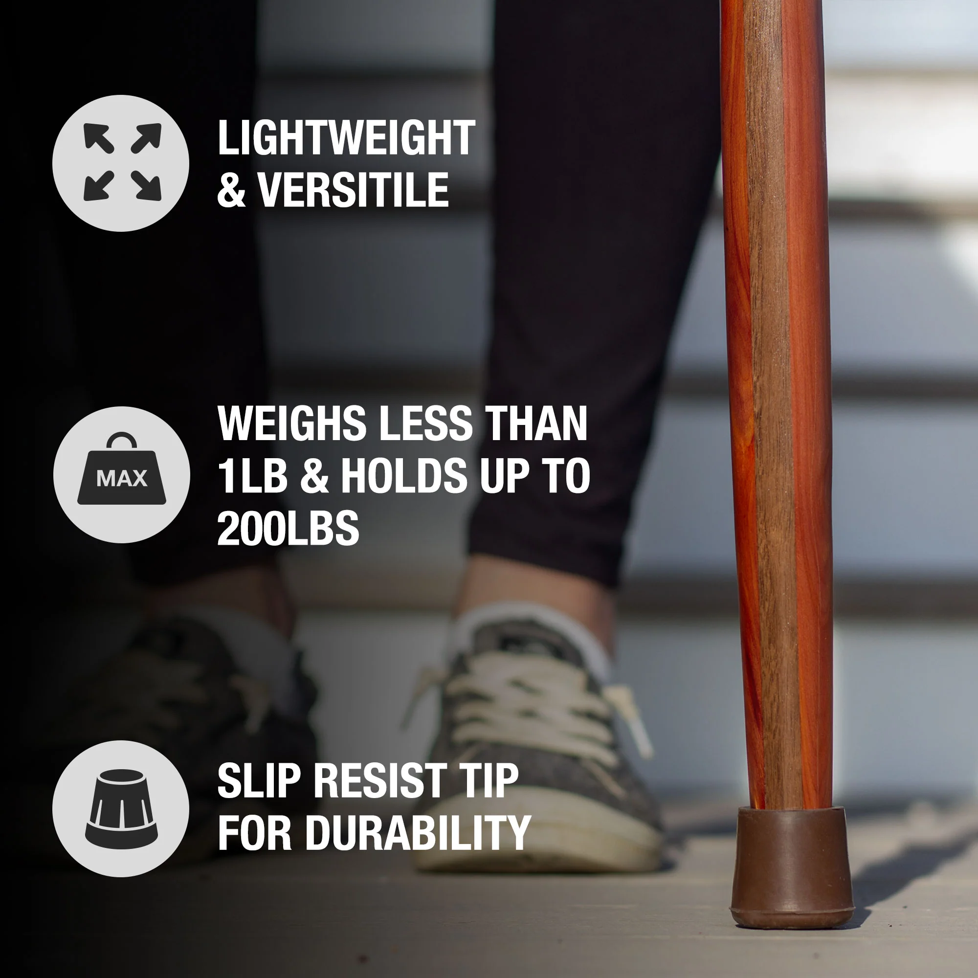 Twisted Cedar Traditional Handcrafted Walking Cane 37" - Image 5