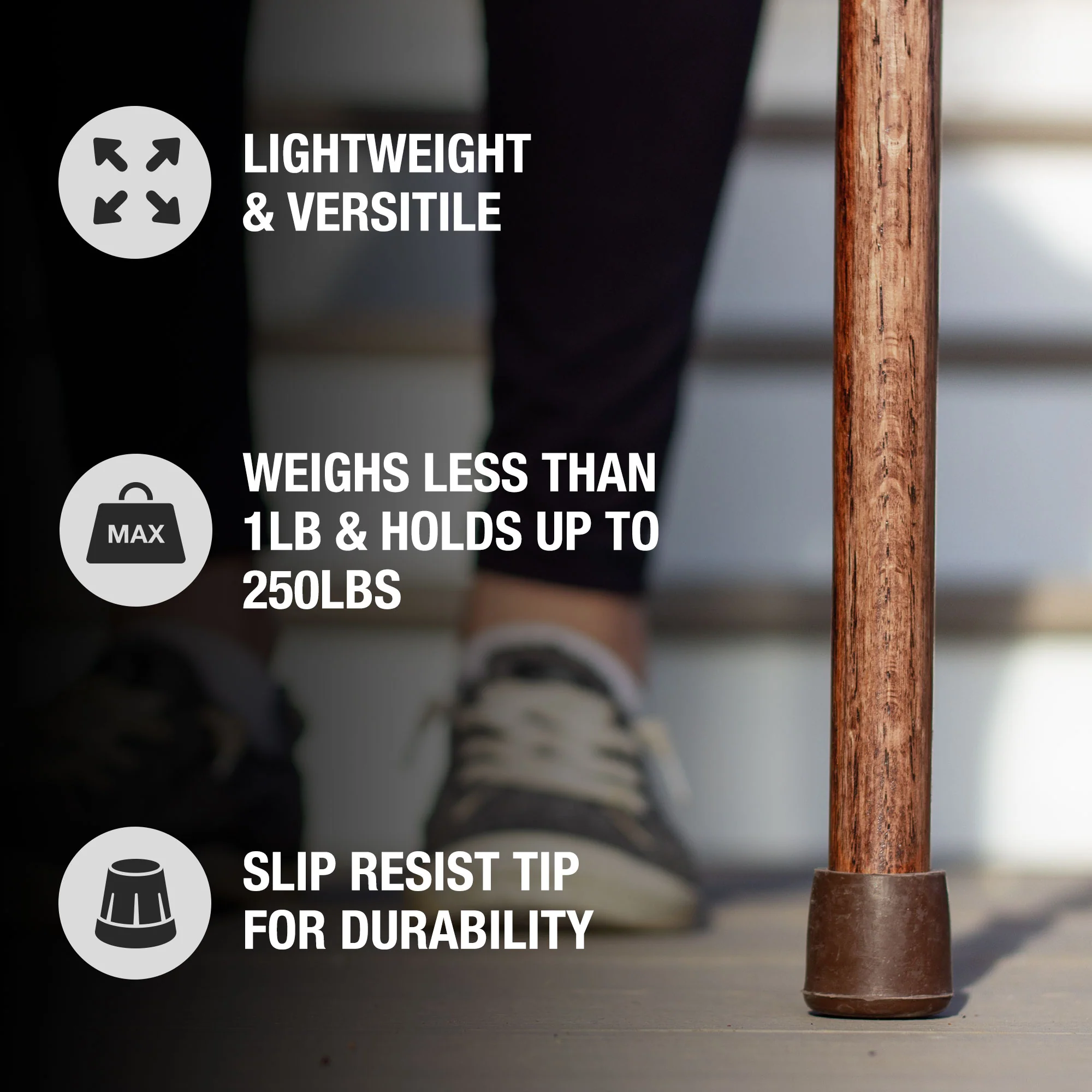 Twisted Oak Crook Neck Handcrafted Walking Cane 37" - Image 7