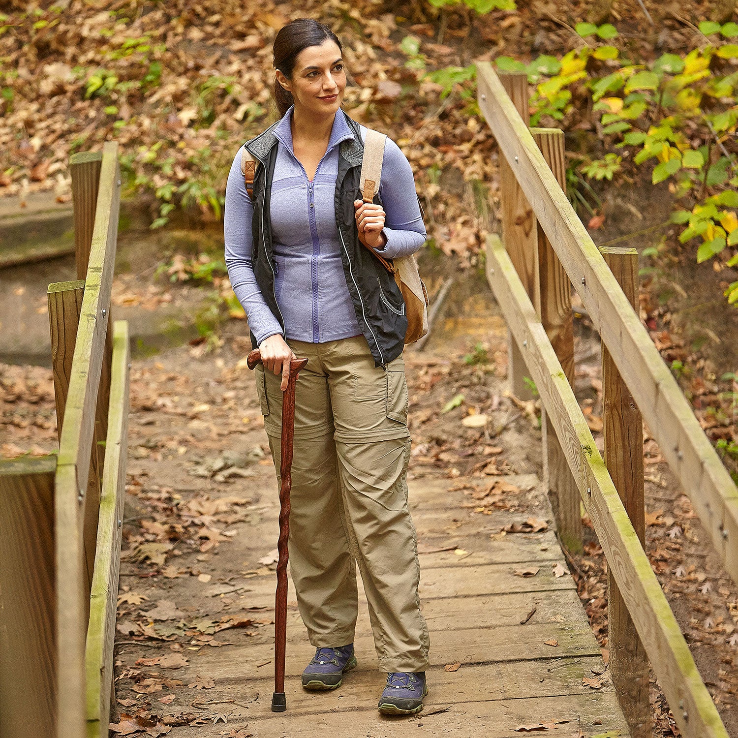 Twisted Oak Derby Handcrafted Walking Cane - Image 7