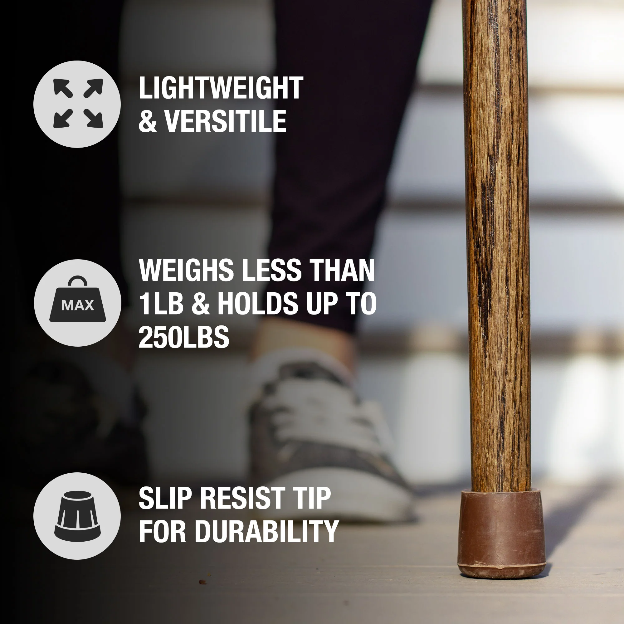 Twisted Oak Ergonomic Fitness Handcrafted Walking Stick - Image 8