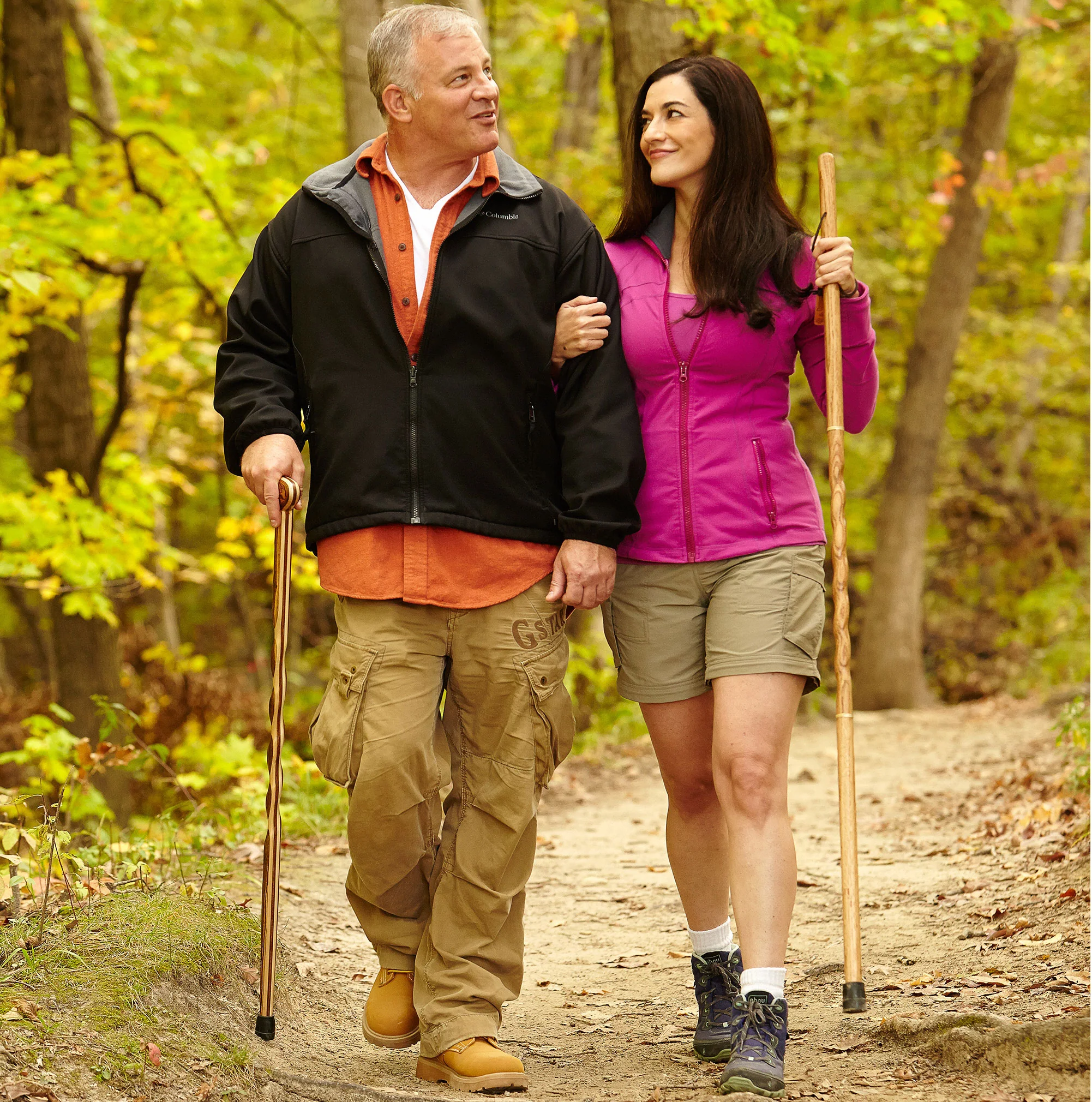 Twisted Oak Traveler's Handcrafted Walking Stick 55" - Image 6