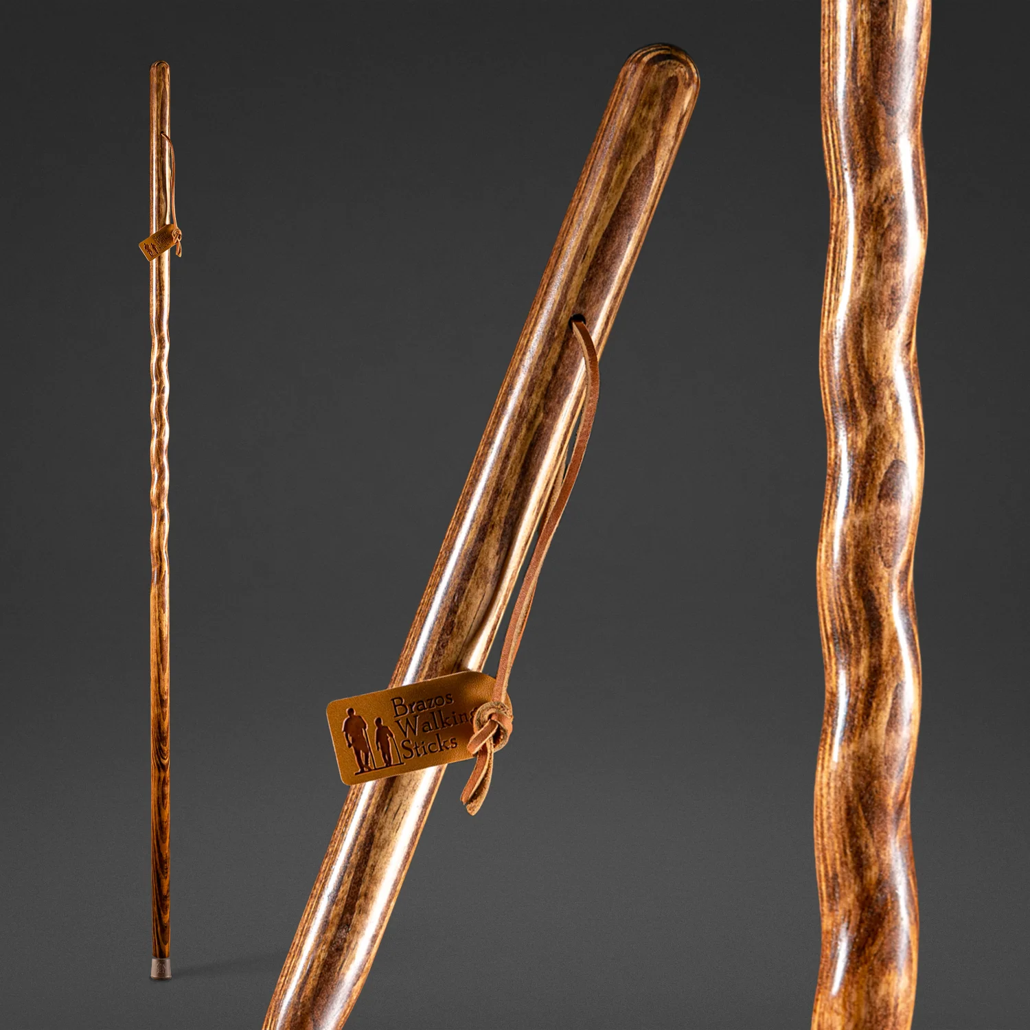Twisted Pine Handcrafted Walking Stick 55"